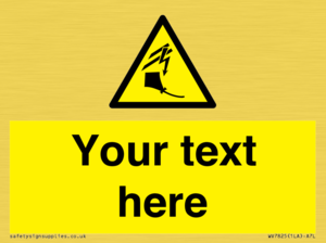 Custom warning kite flying near powerlines